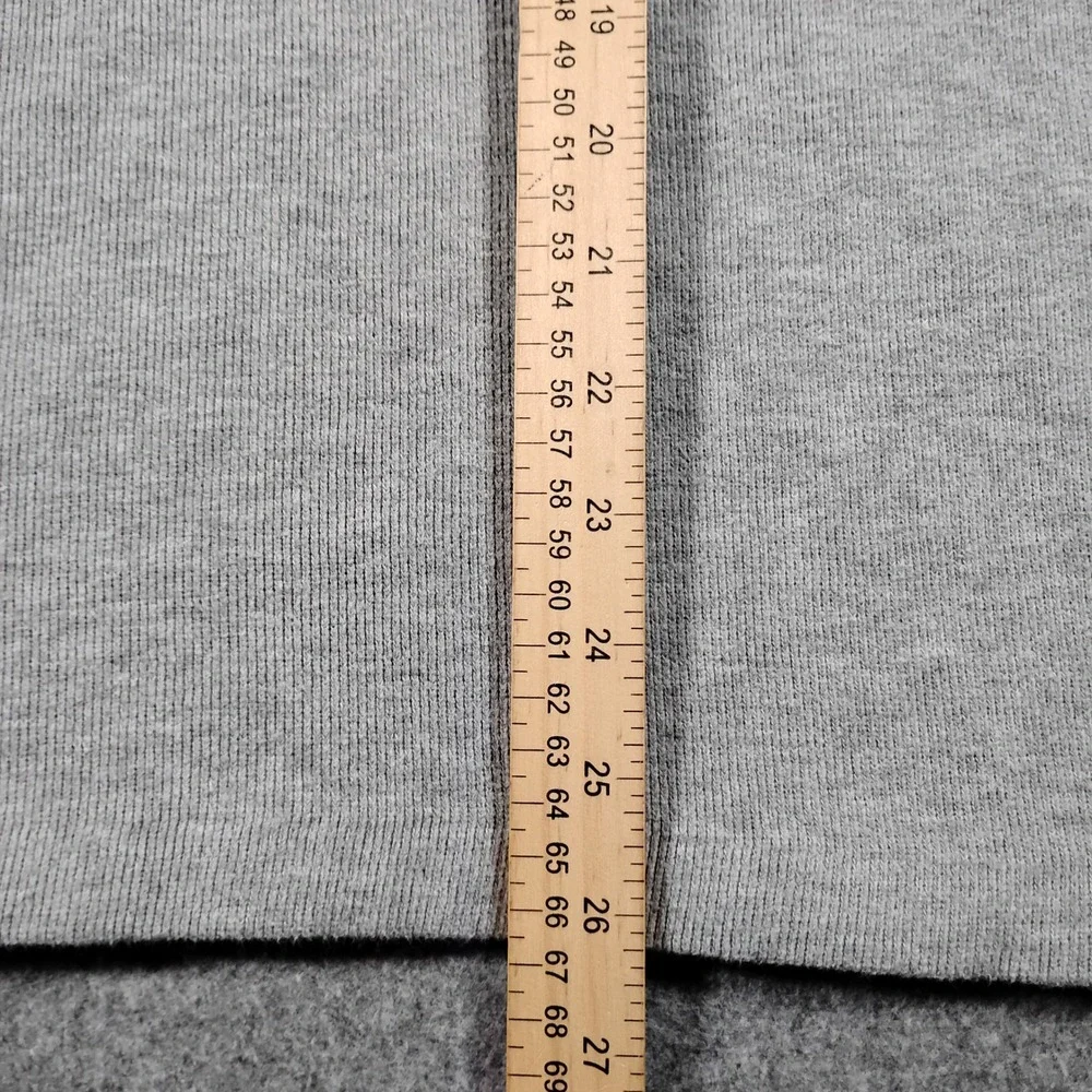 Polo Ralph Lauren Quarter Zip Pullover Men Medium Gray Cotton Sweater Mock Neck